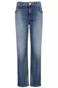 Женские джинсы Reese High Rise Fab Ab Ankle Straight Jeans, средняя посадка KUT FROM THE KLOTH, цвет medium wash