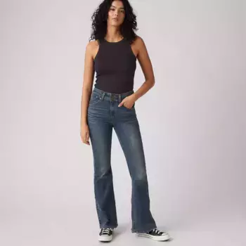 Женские джинсы Retro 726 с высокой талией и клешем Levi's, цвет Around The Bend - Dark Wash