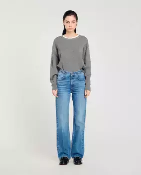 Женские джинсы с цепочкой Sandro, синий