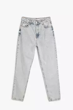 Женские джинсы с отбеливателем Koton, черный