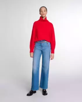 Женские джинсы с ремнем Maje, синий