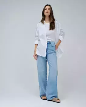 Женские джинсы с высокой талией и широкими штанинами Salsa Jeans, синий