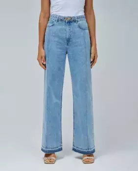 Женские джинсы широкого кроя из светлого денима Salsa Jeans, синий