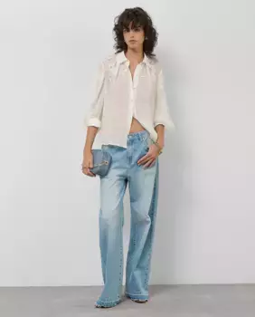 Женские джинсы широкого кроя Roberto Verino, синий