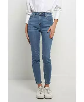 Женские джинсы скинни до щиколотки со средней талией English Factory