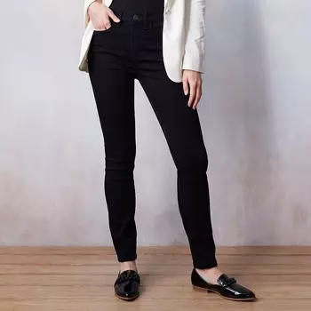 Женские джинсы скинни LC Lauren Conrad с высокой посадкой и 5 карманами, цвет Black Rinse