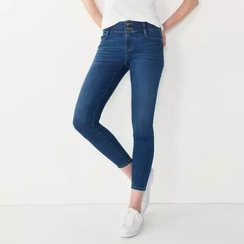 Женские джинсы скинни Nine West с контролем живота, цвет Medium Wash