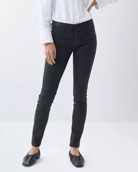 Женские джинсы скинни пуш-ап Mystery со средней посадкой Salsa Jeans, черный