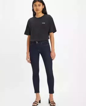 Женские джинсы скинни с двумя пуговицами 711 Levi's, темно-синий