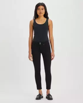 Женские джинсы скинни с двумя пуговицами 711 Levi's, черный