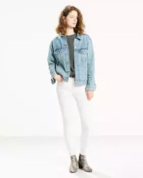 Женские джинсы скинни с завышенной талией Levi's 721, белый