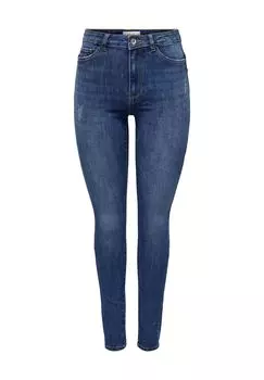 Женские джинсы скинни с завышенной талией ONLY, цвет Medium Blu