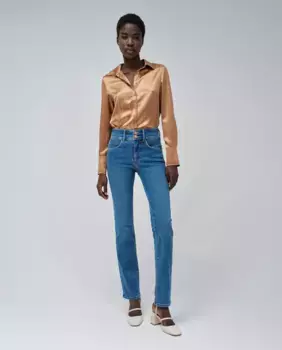 Женские джинсы-скинни Secret Push In Slim с заниженной посадкой Salsa Jeans, синий