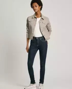 Женские джинсы скинни со средней посадкой Pepe Jeans, синий