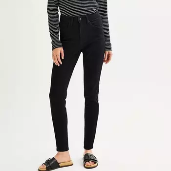 Женские джинсы скинни Sonoma Goods For Life с высокой посадкой, черный