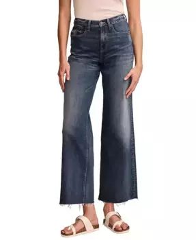 Женские джинсы Stevie с высокой посадкой и широкими штанинами Lucky Brand, синий