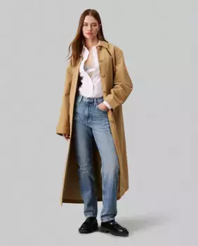 Женские джинсы узкого кроя с завышенной талией Calvin Klein Jeans, светло-голубой