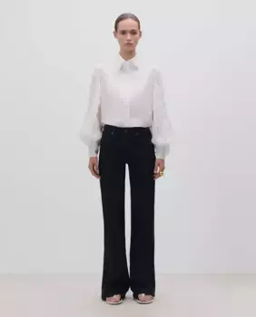 Женские джинсы-вакеро прямого кроя с пятью карманами Simorra, темно-синий