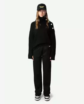 Женские джоггеры Chill с карманами на молнии Zadig & Voltaire, черный