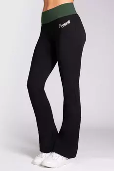 Женские джоггеры из джерси с контрастной полосой Pineapple, черный