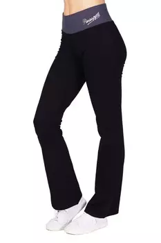 Женские джоггеры из джерси с контрастной полосой Pineapple, черный