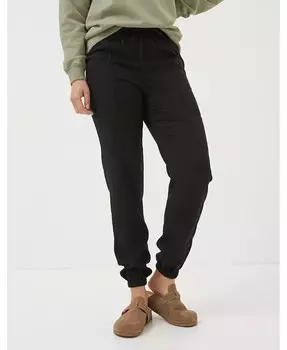 Женские джоггеры-карго Lyme Cargo с манжетами FatFace, черный