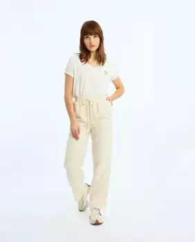 Женские джоггеры с высокой посадкой и кулиской Lili Sidonio, кремовый