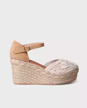 Женские джутовые эспадрильи на платформе Toni Pons, цвет Crudo