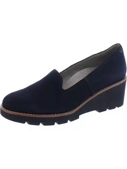 Женские фактурные лоферы без шнуровки Willa Vionic, цвет Navy Suede