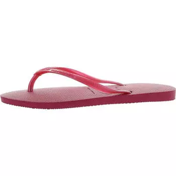 Женские фирменные текстурированные шлепанцы Havaianas, цвет pink fever