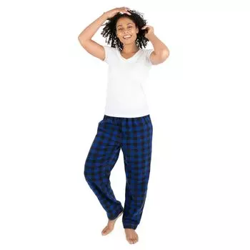 Женские флисовые брюки в клетку Leveret Leveret