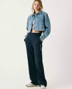 Женские флисовые спортивные брюки Red Bull Racing с эластичным поясом Pepe Jeans, тёмно-синий