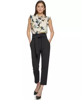 Женские формальные длинные узкие брюки DKNY, черный