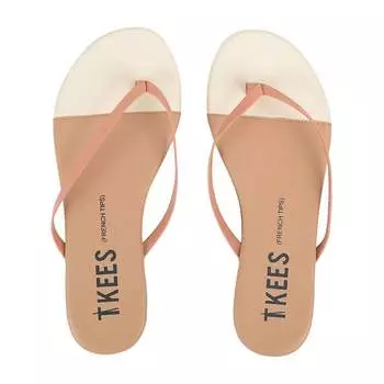 Женские французские сандалии цвета слоновой кости и песка TKEES