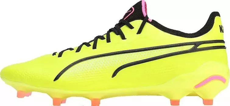 Женские футбольные бутсы Puma King Ultimate FG/AG, желтый/черный