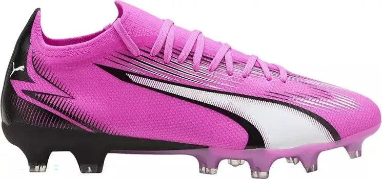 Женские футбольные бутсы Puma Ultra Match FG/AG, розовый/белый