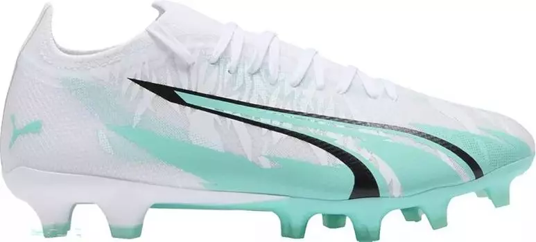 Женские футбольные бутсы Puma Ultra Match Rush FG/AG, белый/синий