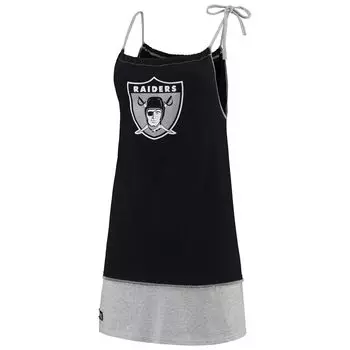 Женские футболки черного цвета в винтажном стиле Oakland Raiders без рукавов