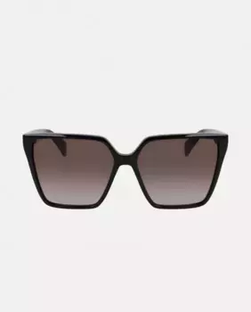 Женские геометрические солнцезащитные очки из ацетата Liu Jo, чёрный