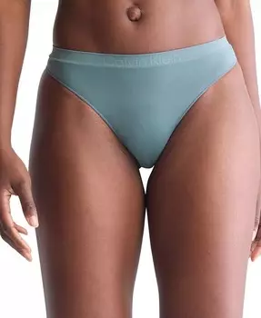 Женские гибкие трусики-стринги со средней посадкой QD3958 Calvin Klein, синий
