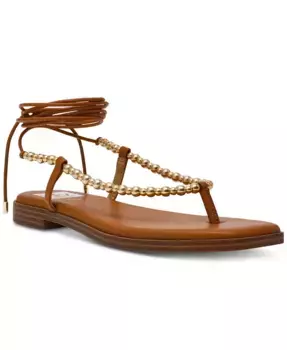 Женские гладиаторские сандалии Mirielle с шнуровкой и бисером DV Dolce Vita, коричневый