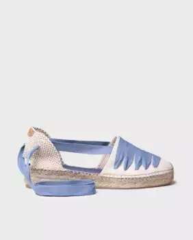 Женские хлопковые эспадрильи на танкетке с лентами Toni Pons, синий
