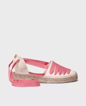 Женские хлопковые эспадрильи на танкетке с лентами Toni Pons, розовый