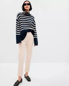 Женские хлопковые чиносы Gap, белый