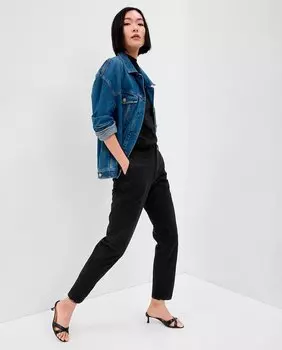 Женские хлопковые чиносы Gap, черный