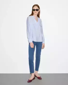 Женские хлопковые джинсы классического кроя Woman El Corte Ingls, нежно-синий