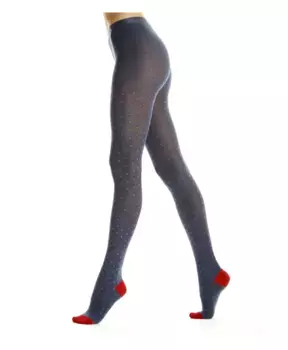 Женские хлопковые колготки с точечным узором Gallo, мультиколор