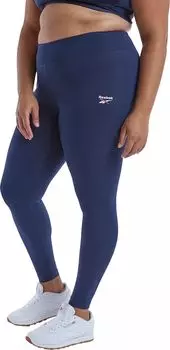 Женские хлопковые леггинсы с маленьким логотипом Reebok Identity