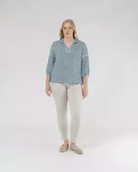 Женские хлопковые леггинсы с резинкой на талии October, цвет Piedra