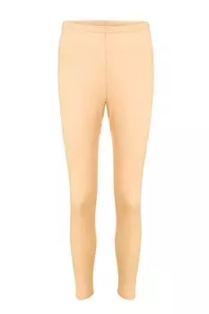 Женские хлопковые однотонные длинные колготки в рубчик 721 TOLIN, кожа